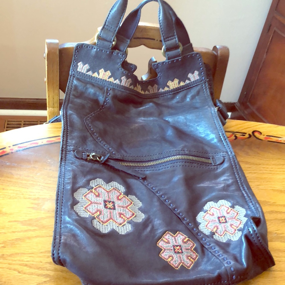 LuckyBrand bohemian embroidered purse/bag